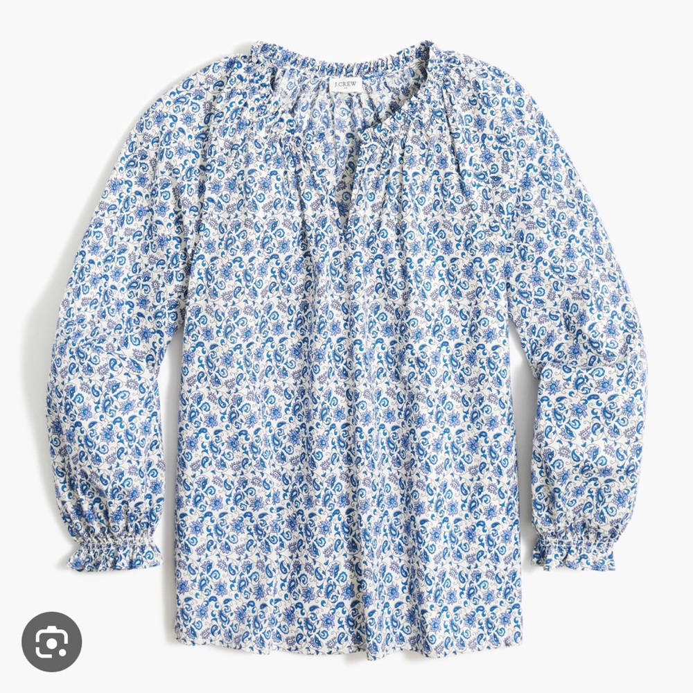 NWT J crew Factory cotton artist blouse - size xs
